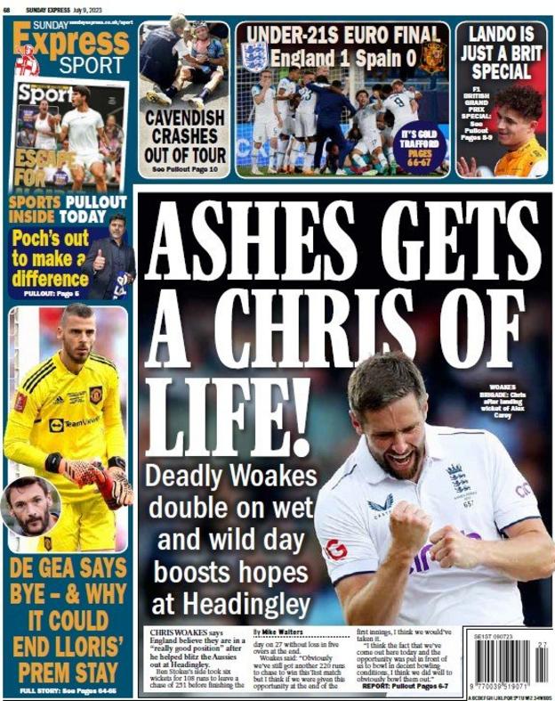 Sunday's back pages - BBC Sport