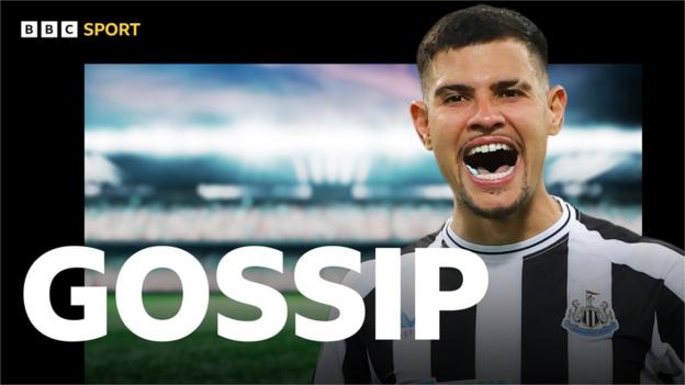 Newcastle's Bruno Guimares in BBC Sport gossip column graphic