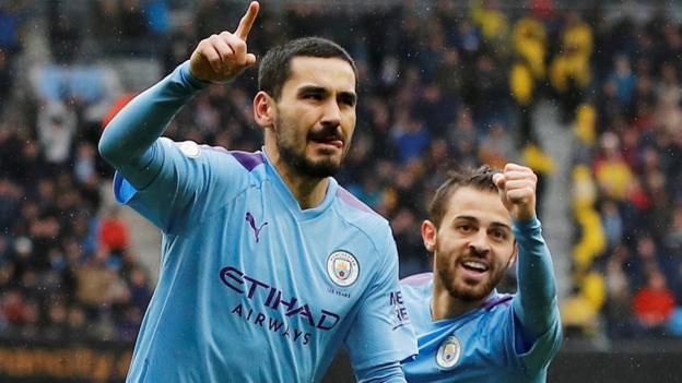 Man City 3-0 Aston Villa: Champions cut Liverpool’s lead to three points