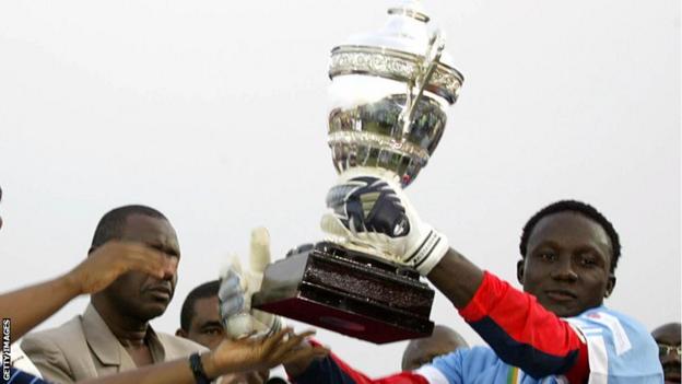 Dele Aiyenugba with the African Super Cup