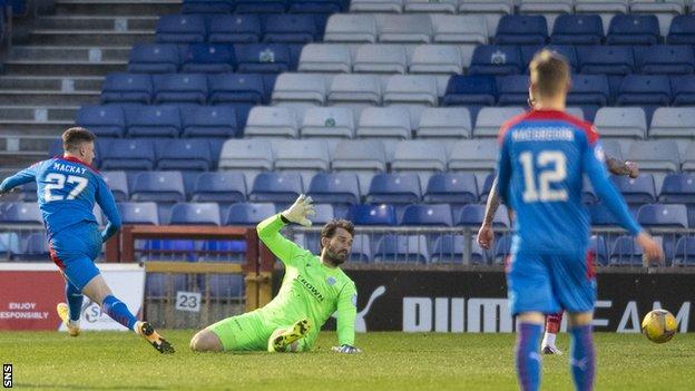 Daniel Mackay has nine nine goals in 30 outings for Inverness CT this season