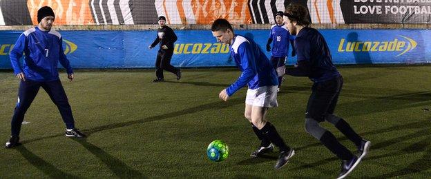 Park Street FC take on Hunters in the Adult Male category in London