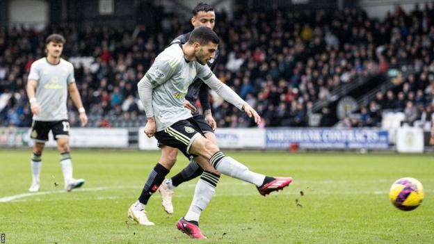 Liel Abada scores for Celtic against St Mirren