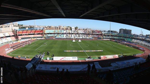 Catania's Stadio Angelo Massimino,