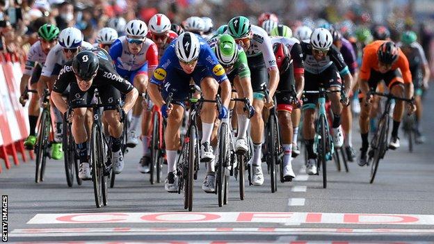 Fabio Jakobsen wins stage eight of the Vuelta a Espana