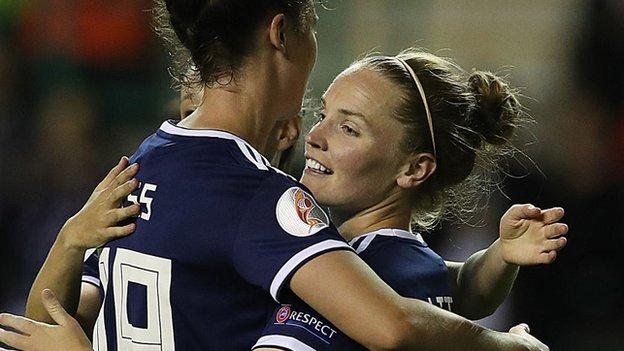 Scotland women 8-0 Cyprus women: Shelley Kerr's side begin Euro 2021 qualifying with win