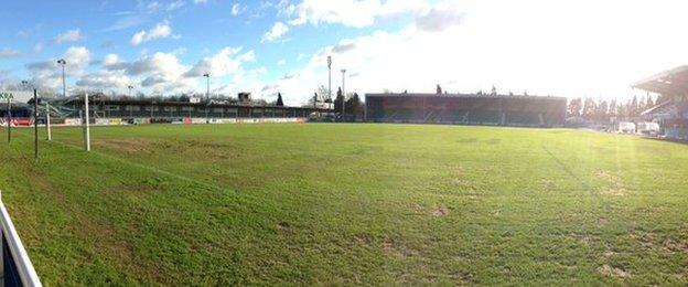 Eastleigh's Silverlake Stadium pitch