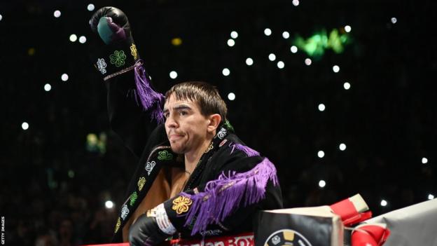 Michael Conlan pictured before his featherweight bout against Karim Guerfi bout in December 2022