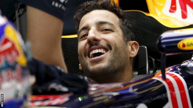 Daniel Ricciardo: Red Bull driver welcomes head protection - BBC Sport