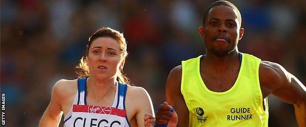 Libby Clegg and Mikail Huggins