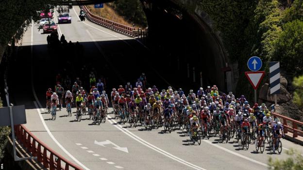 General view of the Vuelta a Espana