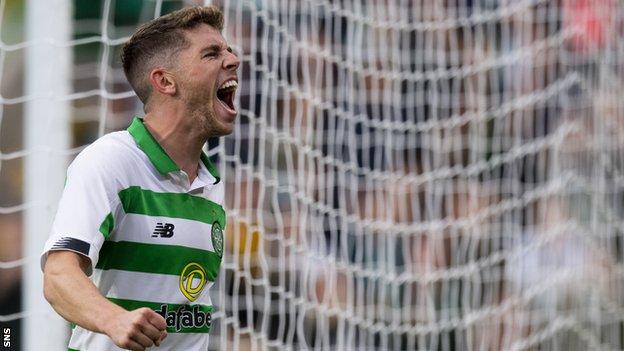 Celtic's Ryan Christie celebrates