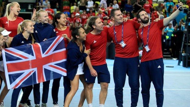 GB's Fed Cup team