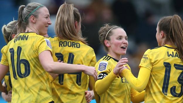 Women's FA Cup: Arsenal beat West Ham as minnows Ipswich reach fifth round