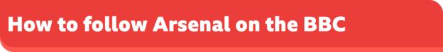 How to follow Arsenal on BBC Banner