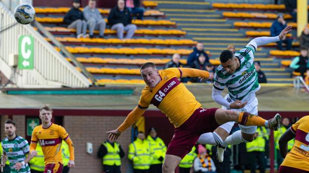 Adam Idah heads in the Celtic equaliser early in the second half