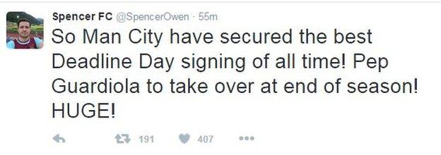YouTube football fan Spencer Owen sums up Transfer Deadline Day