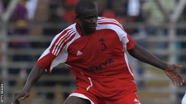 Kenyan footballer George Owino