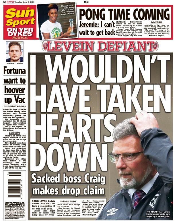 Sun back page