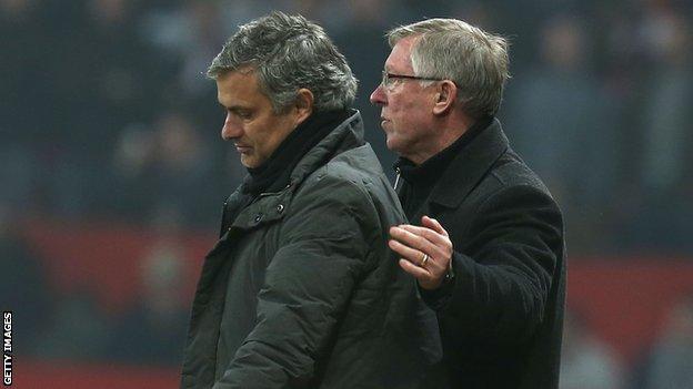 Jose Mourinho and Sir Alex Ferguson