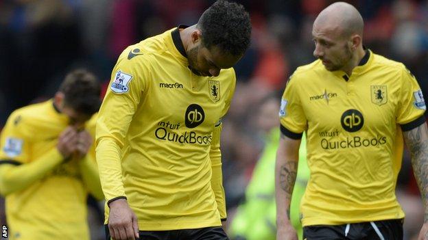 Aston Villa suffer relegation