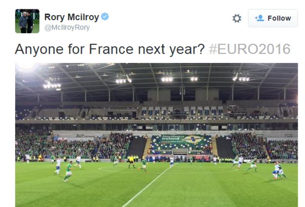 Rory Mcilroy tweet