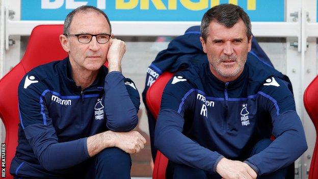 Martin O'Neill and Roy Keane