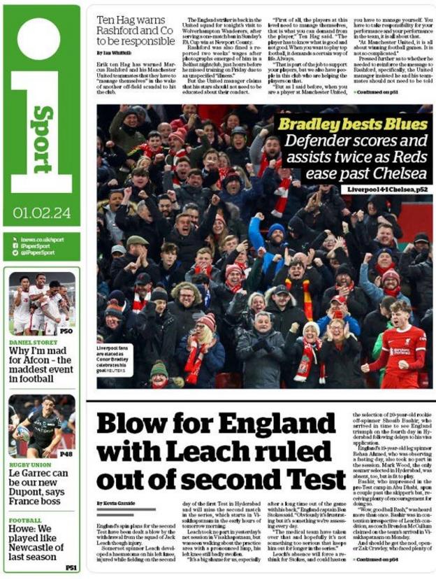 Thursday's back pages - BBC Sport