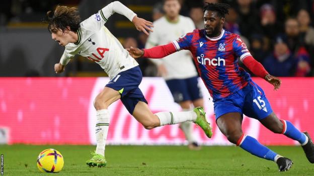 Bryan Gil's last Spurs start came in the 4-0 win at Crystal Palace on 4 January