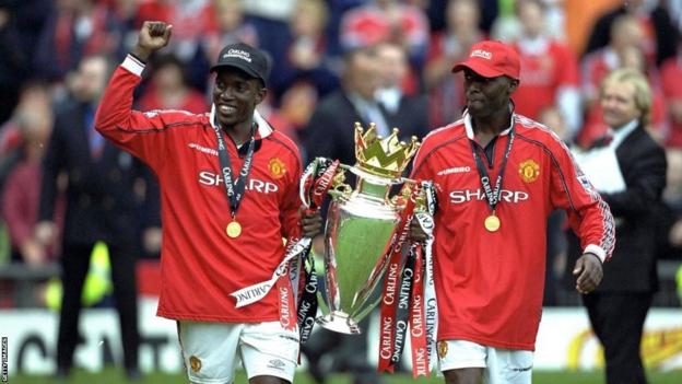 Dwight Yorke and Andy Cole