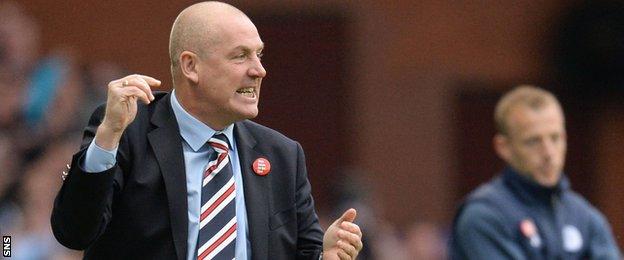 Rangers manager Mark Warburton