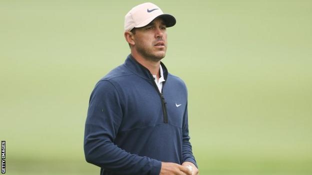 Brooks Koepka on a course