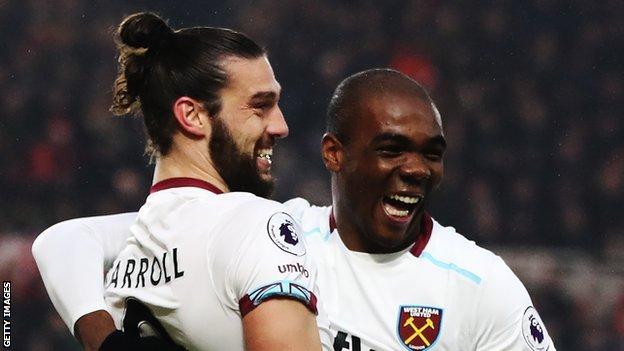 Andy Carroll and Angelo Ogbonna