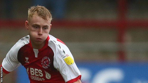 Paddy Lane has scored one goal in 16 appearances for Fleetwood Town this season