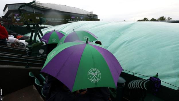 An umbrella at Wimbledon