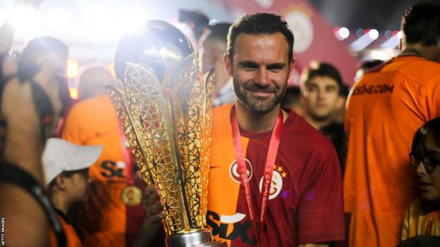 Former Spain international Juan Mata helped Galatasaray win the Turkish top-flight title last season