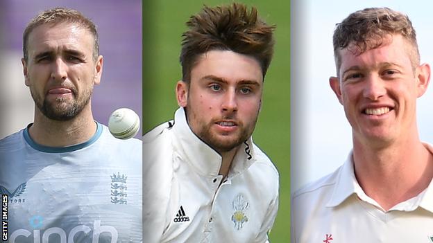 Liam Livingstone, Will Jacks and Keaton Jennings