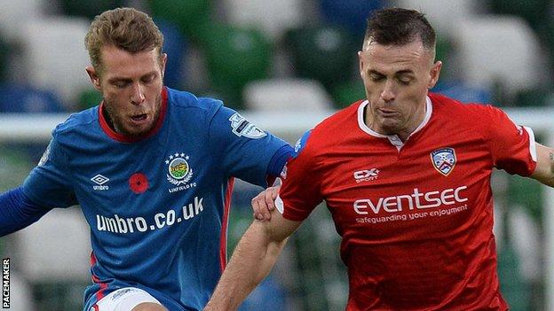 Linfield fell to a home defeat at the hands of Coleraine