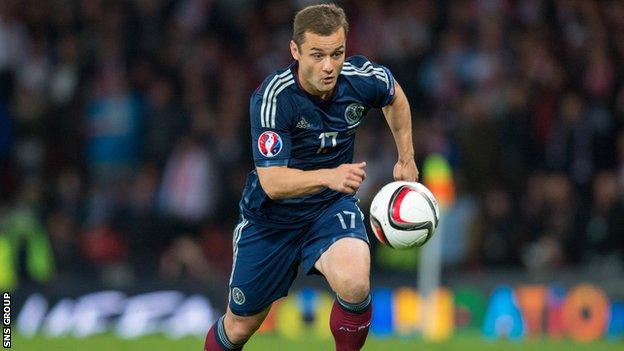 Scotland midfielder Shaun Maloney