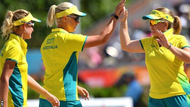 Australia women's triples lawn bowls