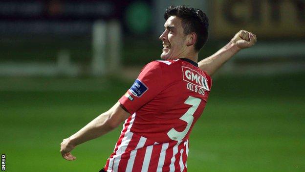 Dean Jarvis scored Derry City's winning goal in the first period of extra-time