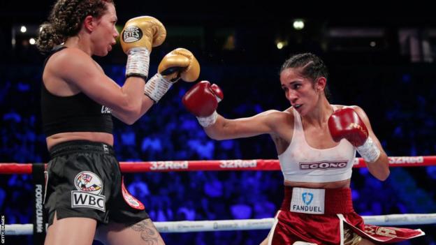 Amanda Serrano aims a jab at Sarah Mahfoud