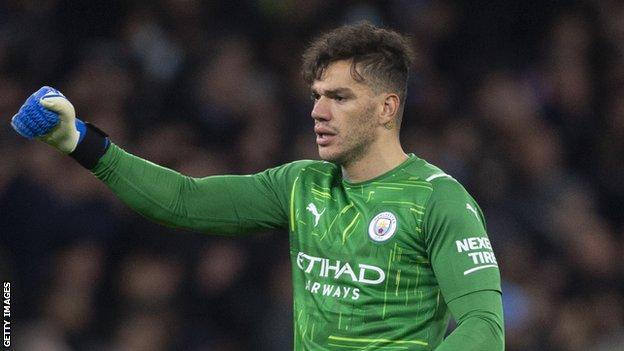 Manchester City goalkeeper Ederson