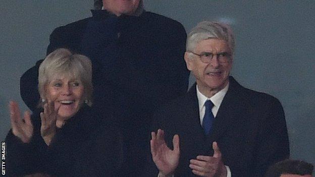 Arsene Wenger watches Arsenal beat West Ham in the Premier League