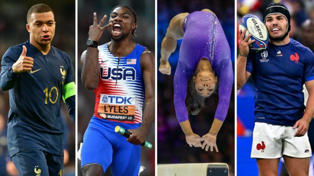 Kylian Mbappe, Noah Lyles, Simone Biles and Antoine Dupont could be among the global stars at Paris 2024