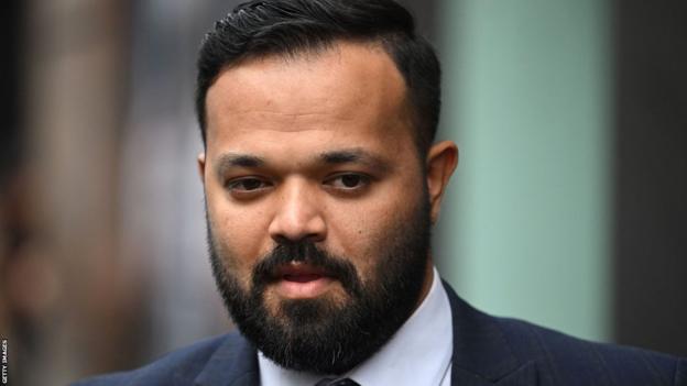 Azeem Rafiq outside a hearing