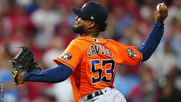 Javier, Astros bullpen combine to pitch second no-hitter in World Series  history