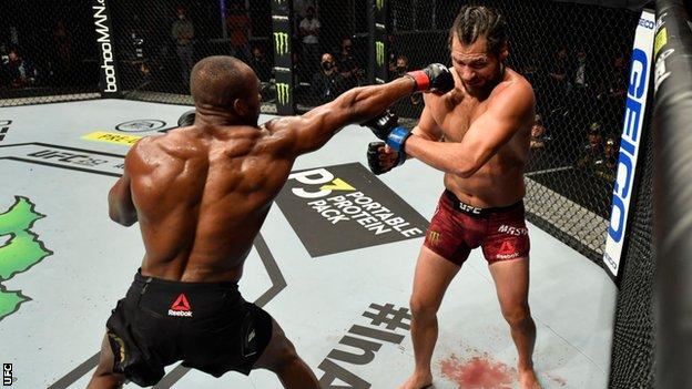 Kamaru Usman against Jorge Masvidal