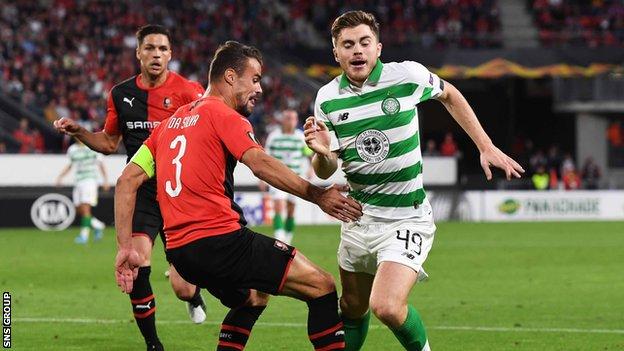 James Forrest won the penalty which Ryan Christie converted