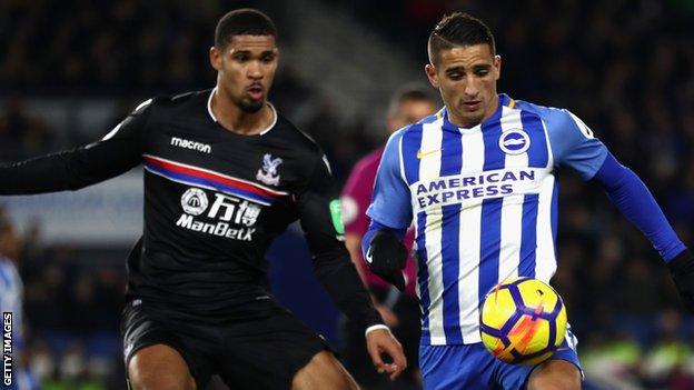 Crystal Palace and Brighton played out a goalless draw in the Premier League on 27 November